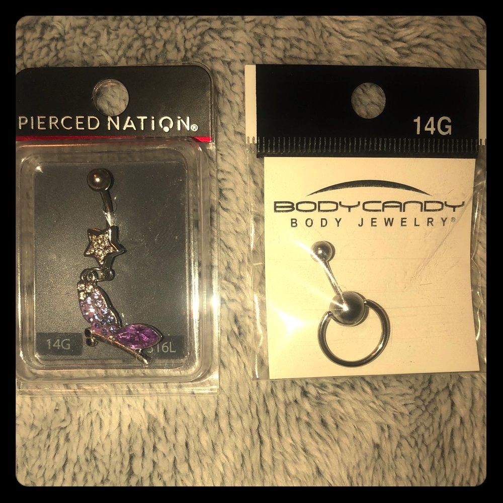 🦋 2 Belly Rings 🌝